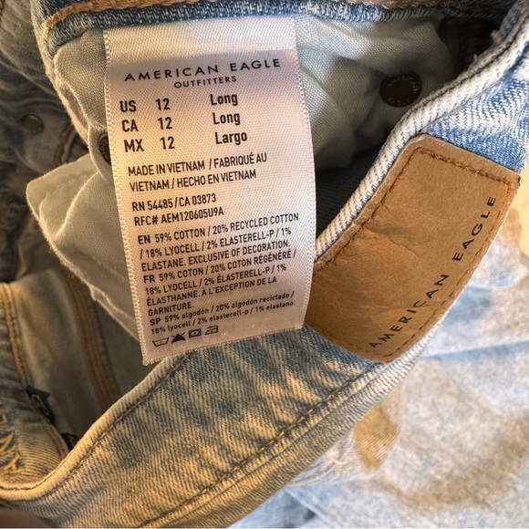 American Eagle Jeans - Dreamy Drape Stretch Super High Waisted Baggy Wide Leg - Picture 3 of 6